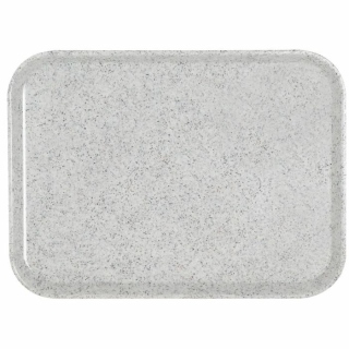 Tablett Glasfaser, granitgrau 46 x 36 cm