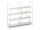 Edelstahl - Regal mit 4 geschlossenen Auflagen 1575x300x1800mm