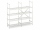 Regal aus Edelstahl mit 4 Drahtrost Auflagen 600x500x1800mm