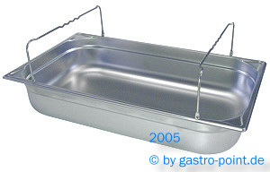 1/1 Gastronorm - Behälter, mit Bügelgriffen, Tiefe: 65 mm, von B.PRO