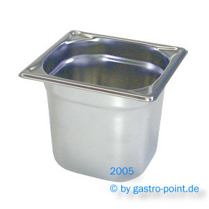 1/6 Gastronorm - Behälter, mit Bügelgriffen, Tiefe: 150 mm, von B.PRO