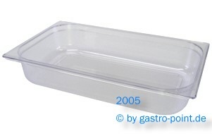 1/1 GN - Behälter, Kunststoff (Polycarbonat), Tiefe: 65 mm, von B.PRO