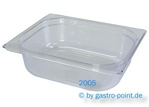 1/2 GN - Behälter, Kunststoff (Polycarbonat), Tiefe: 65 mm, von B.PRO