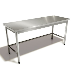 Edelstahl - Tisch ohne Boden 1100x800x850mm
