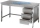 Edelstahl - Arbeitstisch mit Schubladen 1100x600x850mm