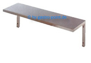 Edelstahl - Wandbord 1-etagig 1900x350mm