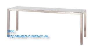 Edelstahl - Aufsatzbord 900x350mm