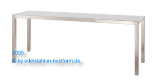 Edelstahl - Aufsatzbord 1800x350mm