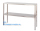 Edelstahl - Aufsatzbord 2-etagig 1600x400mm